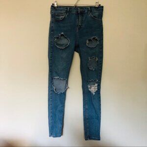 NWOT Topshop MOTO Distressed Jeans